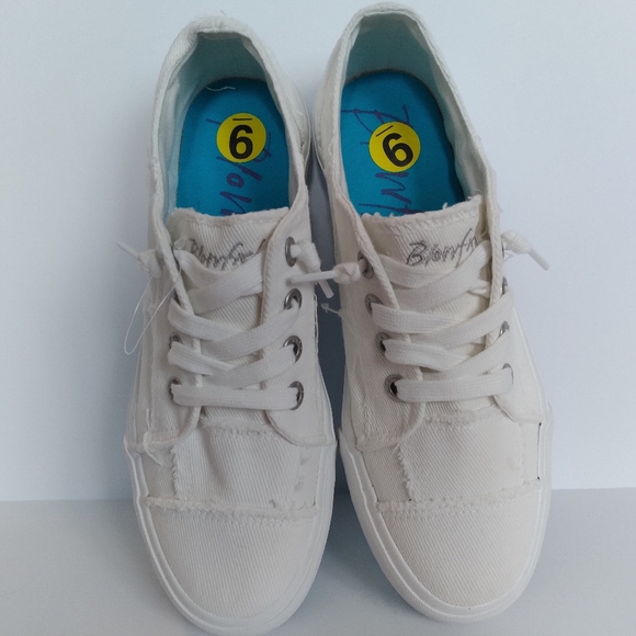 white blowfish shoes